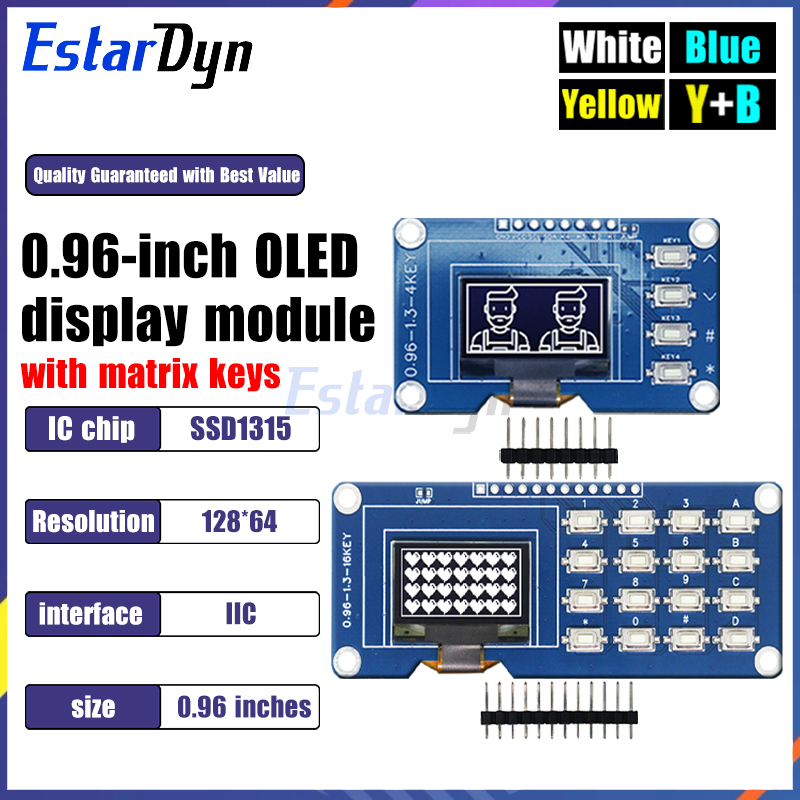 Raspberry Pi Keyboard - Display OLED da 0,96 Pollici con