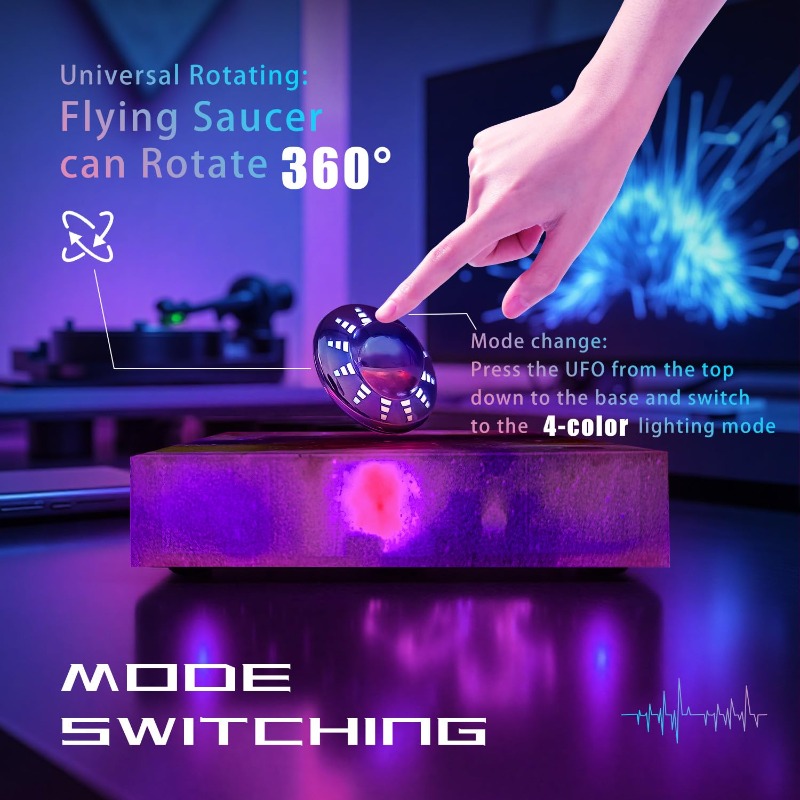 Lampada UFO Levitante Rotante  - Cool Office Tech Gadgets recensione e prezzo