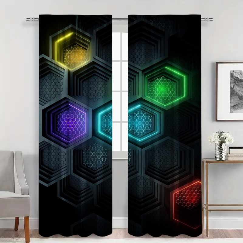 Tende geometriche moderne da 2 - Office Tech Room recensione e prezzo