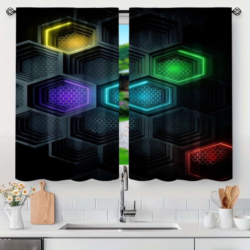 Tende geometriche moderne da 2 - Office Tech Room recensione e prezzo