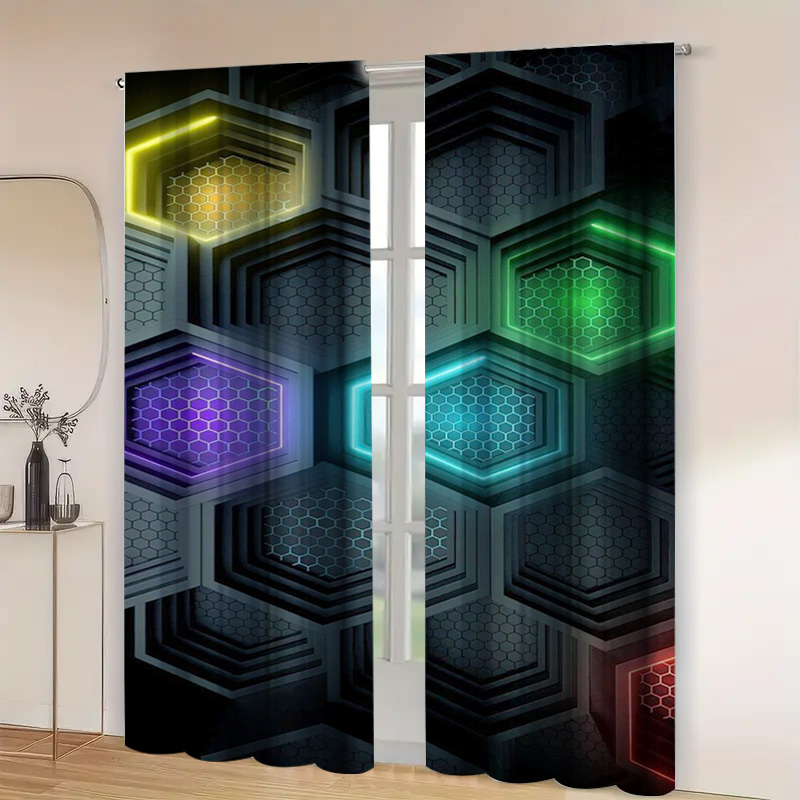 Tende geometriche moderne da 2 - Office Tech Room recensione e prezzo