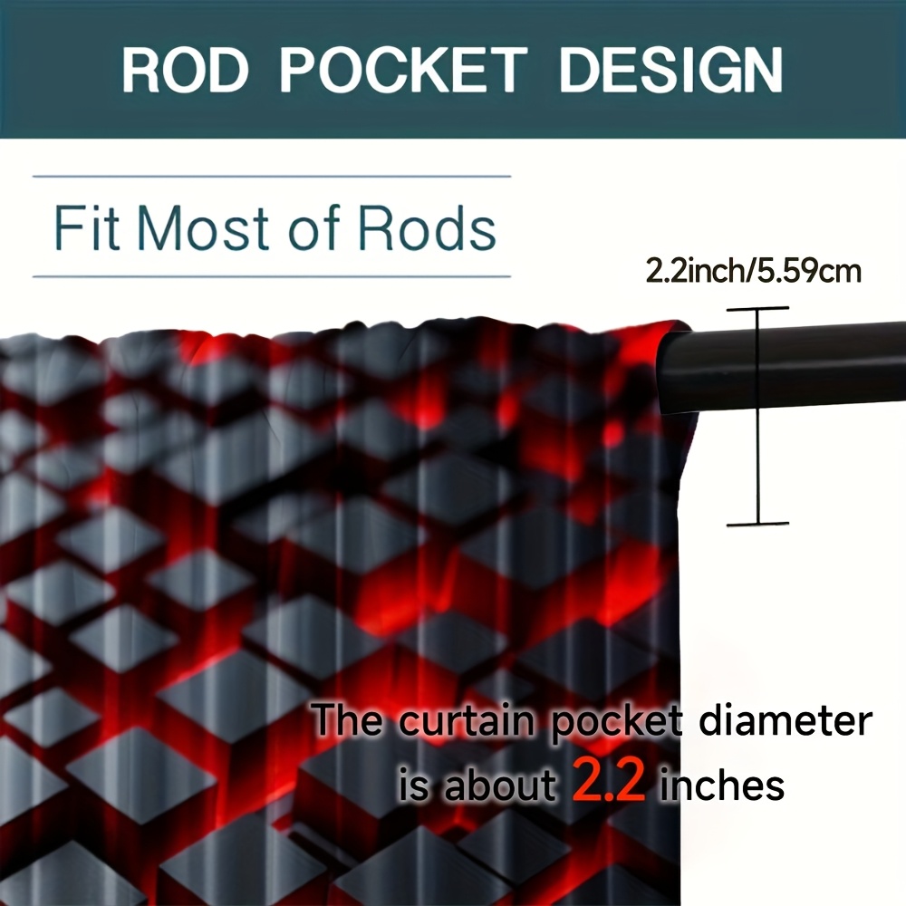 2 Pezzi Tende Geometriche Ross - Office Tech Room recensione e prezzo